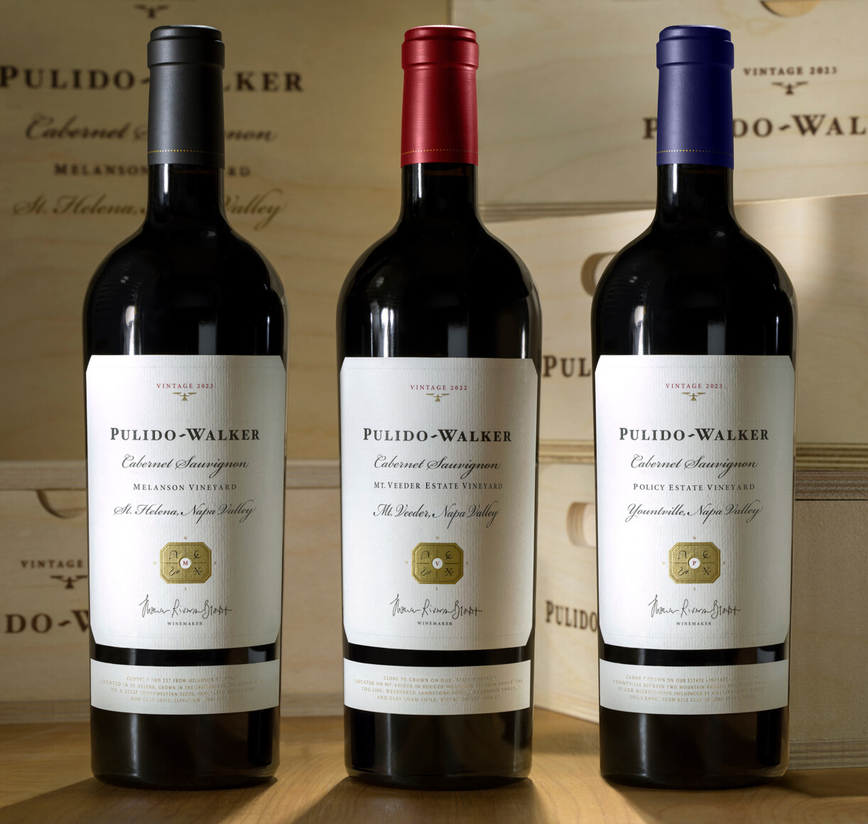 Pulido Walker Cab, Melanson 22, Policy 22, Mt Veeder 22